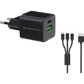 Conceptronic ALTHEA16B Chargeur 2Port 33W,1xUSB-C,1xUSB-A +3-in-1 sw