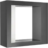 Nova Luce BLISS LED Applique grise 7W IP54 blanc chaud 15x6x16cm 819502
