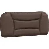 vidaXL Coussin de tête de lit "Hvar" brun 80 cm similicuir