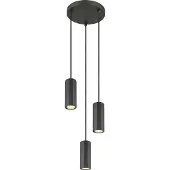 Globo Lighting Lampe à suspendre Salle à manger Gris Lampe à suspendre Salon 3 flammes Aluminium 57918-3H
