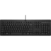HP 125 G2 USB Wired Keyboard Schwarz Layout Deutsch