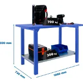 Simonwork (bancos De Trabajo) Établi Bt6 Pro 830x1800x730 Mm