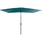 Happy Garden Parasol droit HAPUNA rectangulaire 2x3m bleu