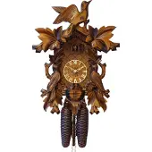 Engstler - 634_QM - Coucou - Quartz - Noyer - avec musique - 40,5 cm