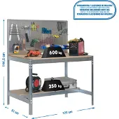 Simonwork (bancos De Trabajo) Établi Bt2 1445x1210x610 Mm