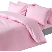 Homescapes Literie rose densité 200 fils, 135 x 200 cm