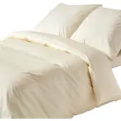 Homescapes Literie vanille densité 200 fils, 155 x 220 cm