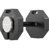 Tunturi Rapid Haltère Ajustable – Set d’haltère unique de 20 kg – Réglable de 4 à 20 kg – 9 haltères en un – Ensemble de poids pour home gym