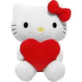 Joy toy Pluszowa Figurka Sanrio Hello Kitty w Kształcie Serca, 14 cm