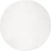 vidaXL Tapis en Fourrure artificielle de lapin Olite Blanc Ø 100 cm Polyester