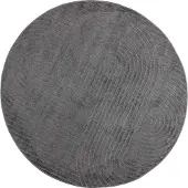 vidaXL Tapis de salon ronds PALMERAS Anthracite Ø 200 CM Polyester