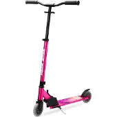 Boldcube Trottinette fille avec 2 roues pliantes - Scooter Deluxe Fuchsia