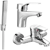 Mexen Caro R72 SET mitigeur bain et lavabo, chrome (746603R72-00)