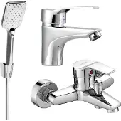 Mexen Caro R62 SET mitigeur bain et lavabo, chrome (746603R62-00)
