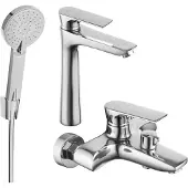 Mexen Axel R40 SET mitigeur bain et lavabo, chromé (73813R40-00)