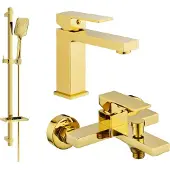 Mexen Uno DQ62 set de baignoire, Gold - 71403DQ62-50