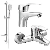 Mexen Caro DF62 SET mitigeur bain et lavabo, chrome (746603DF62-00)