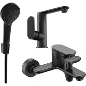 Mexen Milo R05 set de baignoire, Noir - 713053R05-70