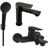Mexen Royo R05 set de baignoire, Noir - 72203R05-70