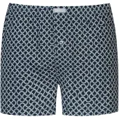 Mey Boxers 'Curves' bleu foncé / jade / blanc