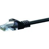 Dsit Câble réseau CAT5e, U/UTP, 15 mètres, noir, 100% cuivre