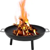 vidaXL Bol de feu 67,5x58x22,5 cm Acier