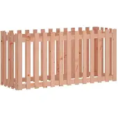 vidaXL Lit surélevé design clôture à lattes 150x50x70 cm bois massif douglas