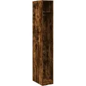 vidaXL Armoire chêne fumé 30x50x200 cm Bois composite