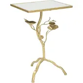 Mauro Ferretti table d'appoint Tisty 40x30x60 cm or