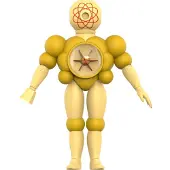 Super7 Silverhawks Ultimates Mo-lec-u-lar Toy Version 18 Cm Figure Jaune