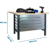 Simonwork (bancos De Trabajo) Établi Bt6 5box 865x1500x750 Mm