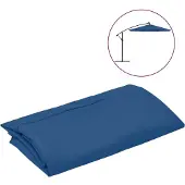 vidaXL Housse de rechange pour parasol azur 350 cm