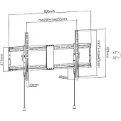 Gembird WM-90T-01 TV mount/stand 2.29 m (90 ) Black