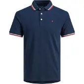 Jack & Jones Essential Paulos Plus Size Short Sleeve Polo Bleu 2XL Homme