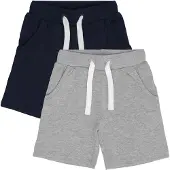 Minymo Pantalon ' MIBoys 2er-Pack ' bleu foncé / gris