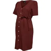 Vero moda Maternity Robe-chemise 'VMMMYMILO' lie de vin