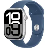 Apple Watch Series 10 4G 46 mm Argent Bracelet Sport M/L