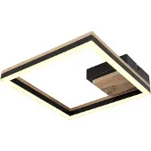 Globo Plafonnier métal noir mat, LED