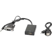 Lanberg ADAPTADOR LANBERG VGA HEMBRA+AUDIO 3.5MM JACK/HDMI MACHO