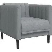 vidaXL Fauteuil gris foncé tissu