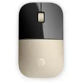 HP Souris sans fil Z3700, dorée, ambidextre, optique, sans fil RF, 1 200 DPI, dorée