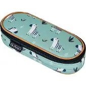 Herlitz 50043491 Schlampermäppchen Crazy Zebra Motiv, 21,5 x 9,5 cm