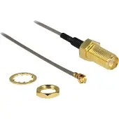 DeLOCK 88816, Schwarz, MHF (I-PEX), RF SMA