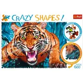 Trefl CLUBS Puzzle 600 Crazy Sha. VIS À VIS AVEC UN TIGRE. 11110