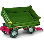 Rolly Toys rollyTrailer Remorque Rolly Multi à deux essieux, verte