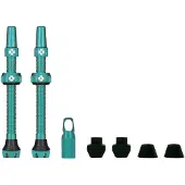 Muc Off Tubeless Valve Kit V2 Universal pour VTT et route, couleur:turquoise, taille:60