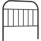 vidaXL Tête de lit de rechange en métal noir 107 cm