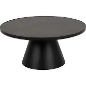 Ebuy24 Sun Table basse Ø85 cm, noir.