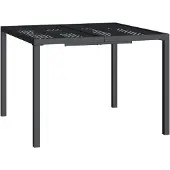 vidaXL Table de jardin anthracite 100x100x72 cm Acier