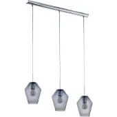 Eglo Lampe à suspendre MURMILLO chrome et noir 96774